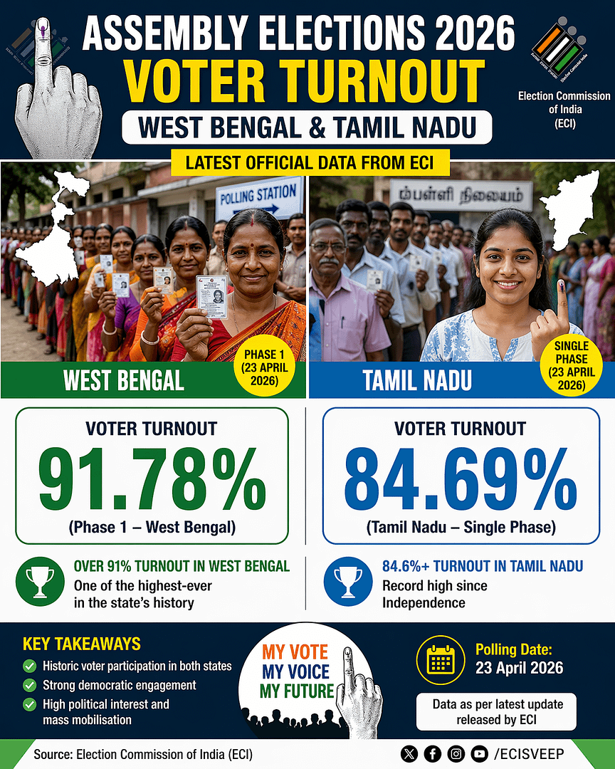 Voter Turn Out 2026 - ECI