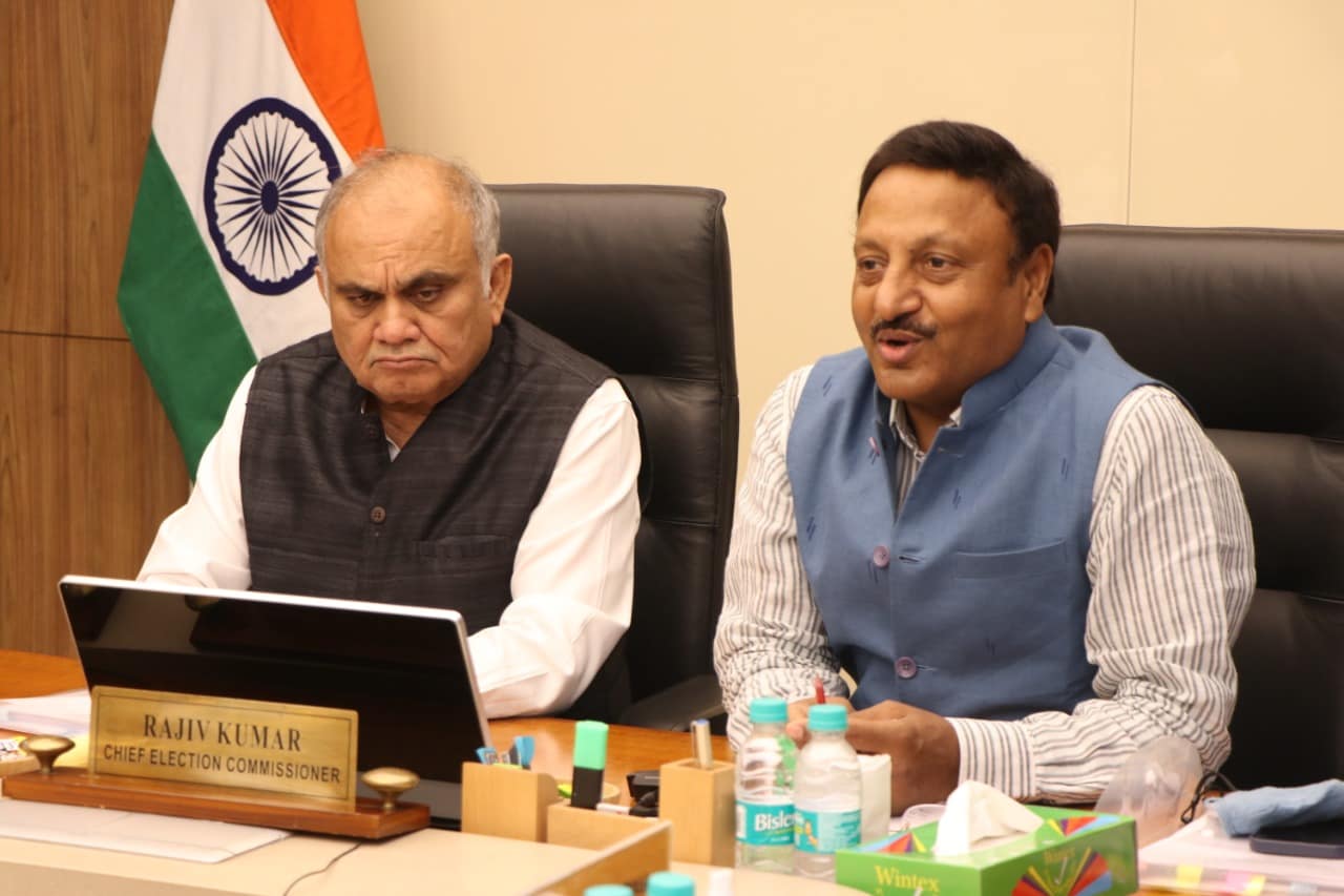 ECI CEC Sh Rajiv Kumar & EC Shri Anup Chandra Pandey