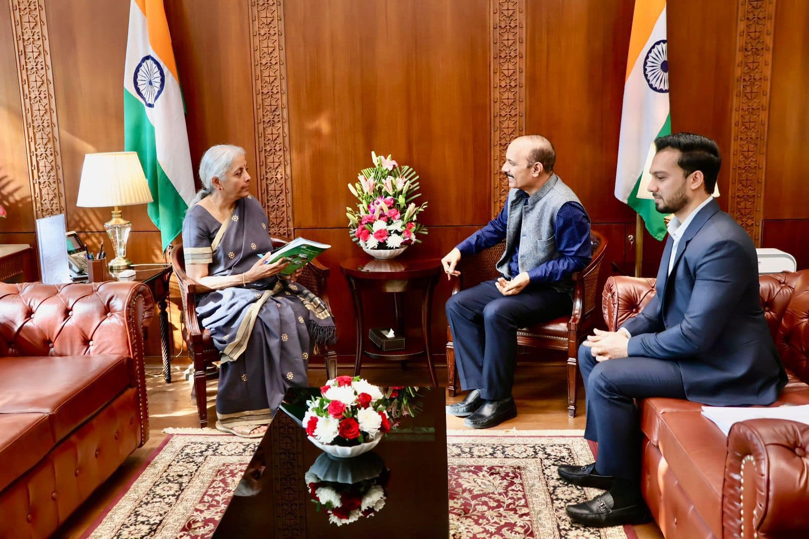 WAF ED Dr MJ Khan and Union FM Nirmala Sitharaman